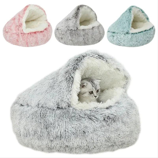 Plush Pet Bed - Onlypethappy