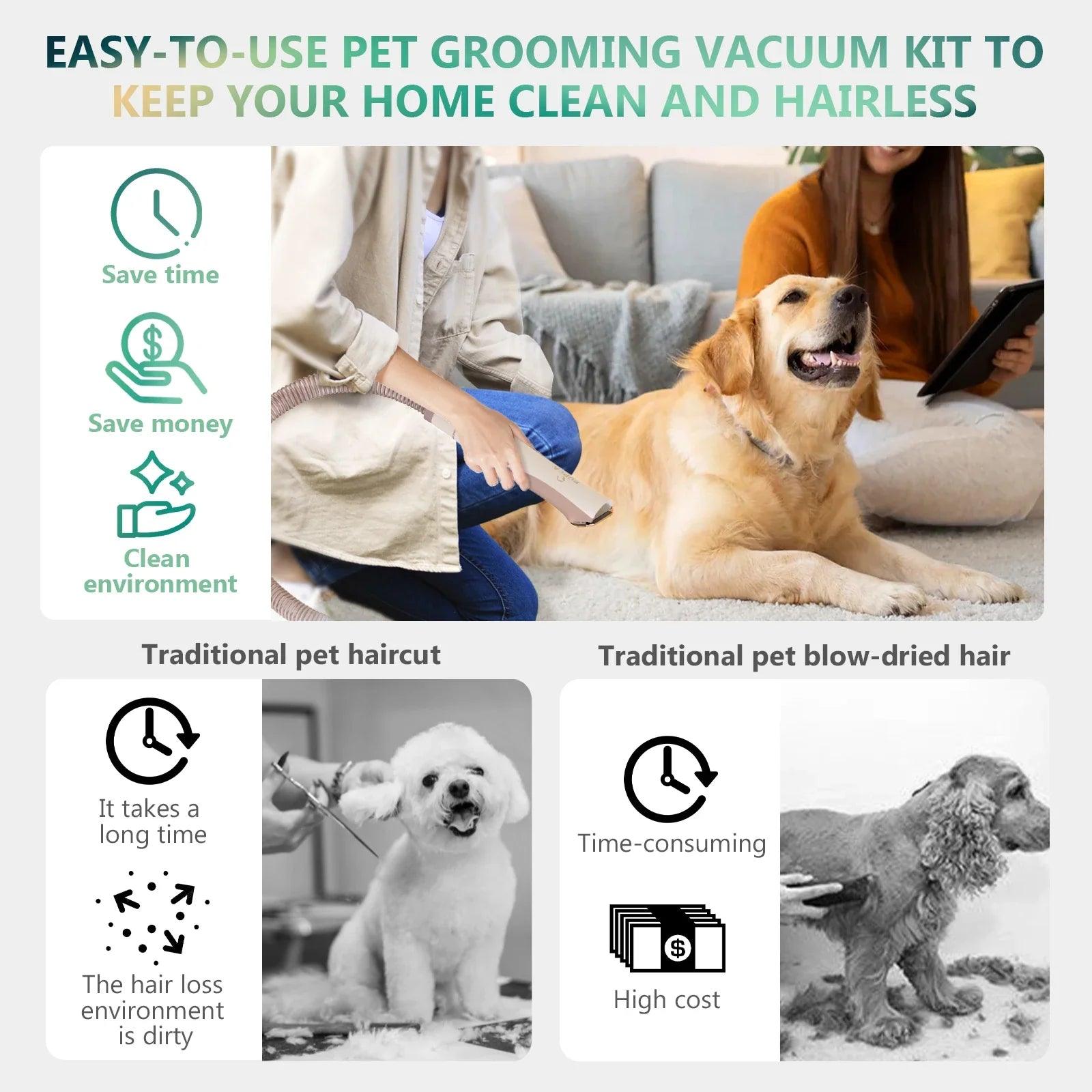 7 in 1 Grooming Vacuum Kit - Onlypethappy