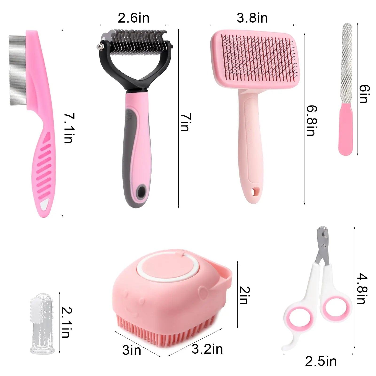 8-piece Pet Grooming Set - Onlypethappy