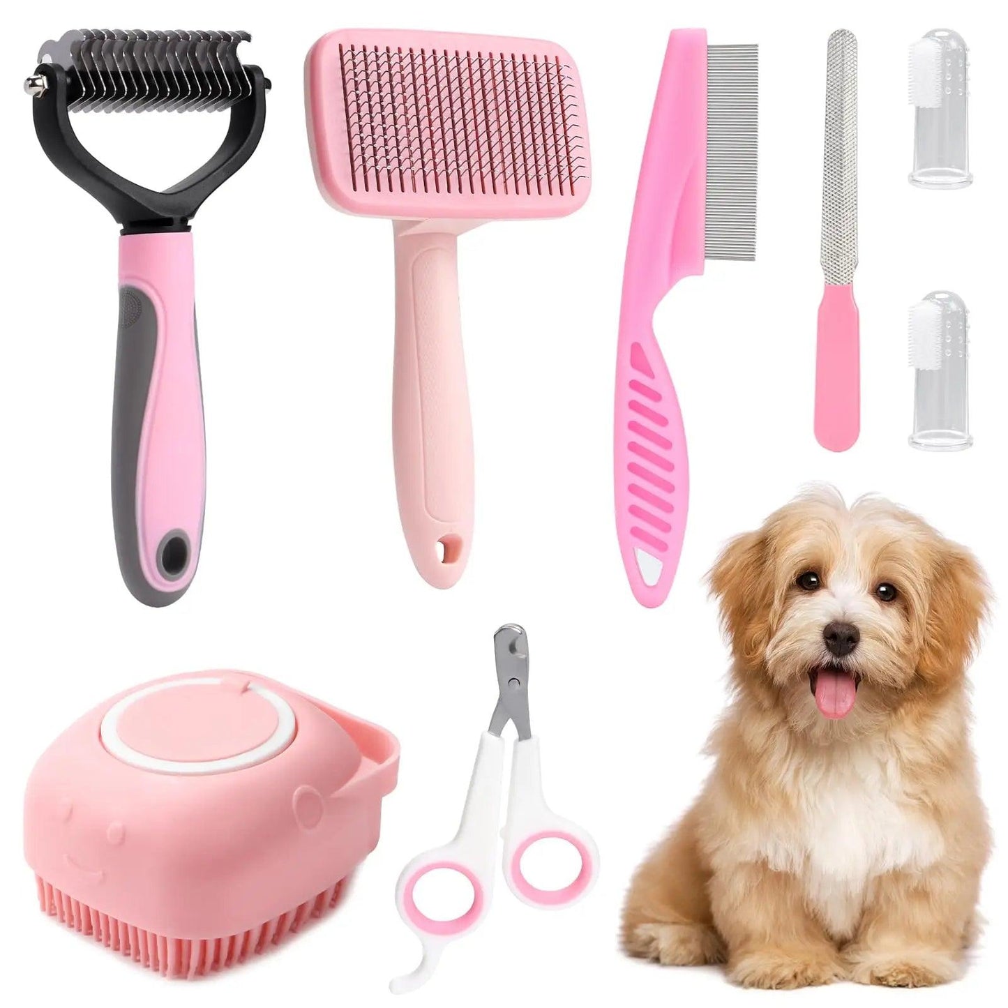 8-piece Pet Grooming Set - Onlypethappy