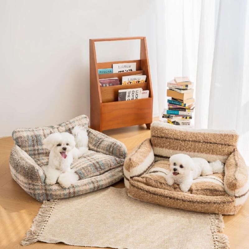 Lazy Holiday Plush Cozy Dog & Cat Sofa Bed - Onlypethappy