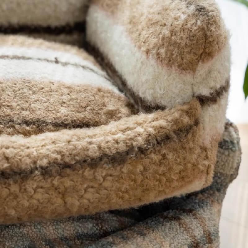 Lazy Holiday Plush Cozy Dog & Cat Sofa Bed - Onlypethappy