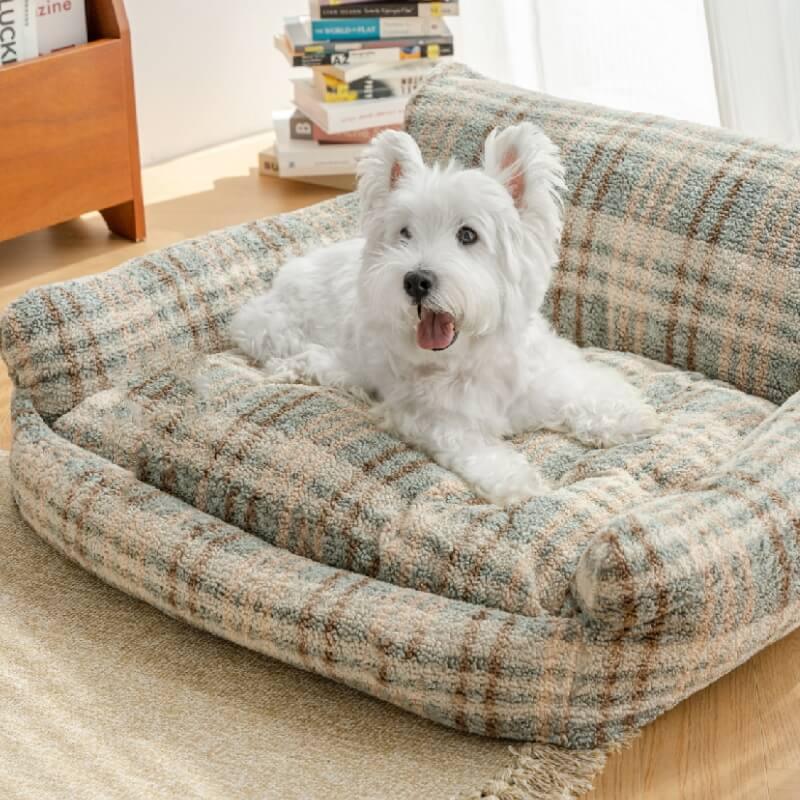 Lazy Holiday Plush Cozy Dog & Cat Sofa Bed - Onlypethappy