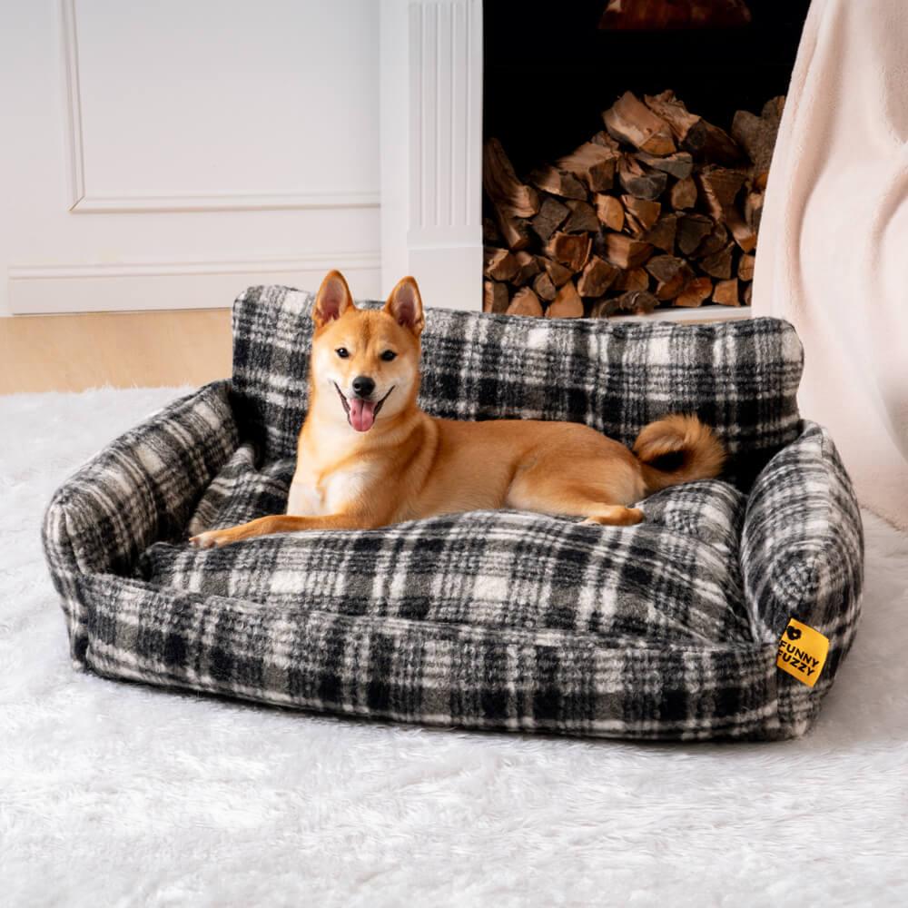 Lazy Holiday Plush Cozy Dog & Cat Sofa Bed - Onlypethappy