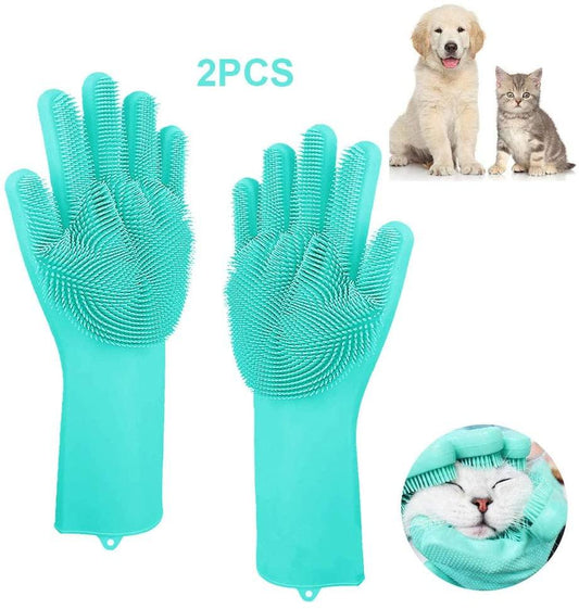 Pet Bathing Gloves - Onlypethappy