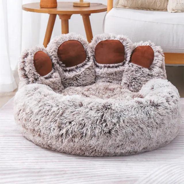 Pet Bear Paw Shape House Bed - Onlypethappy