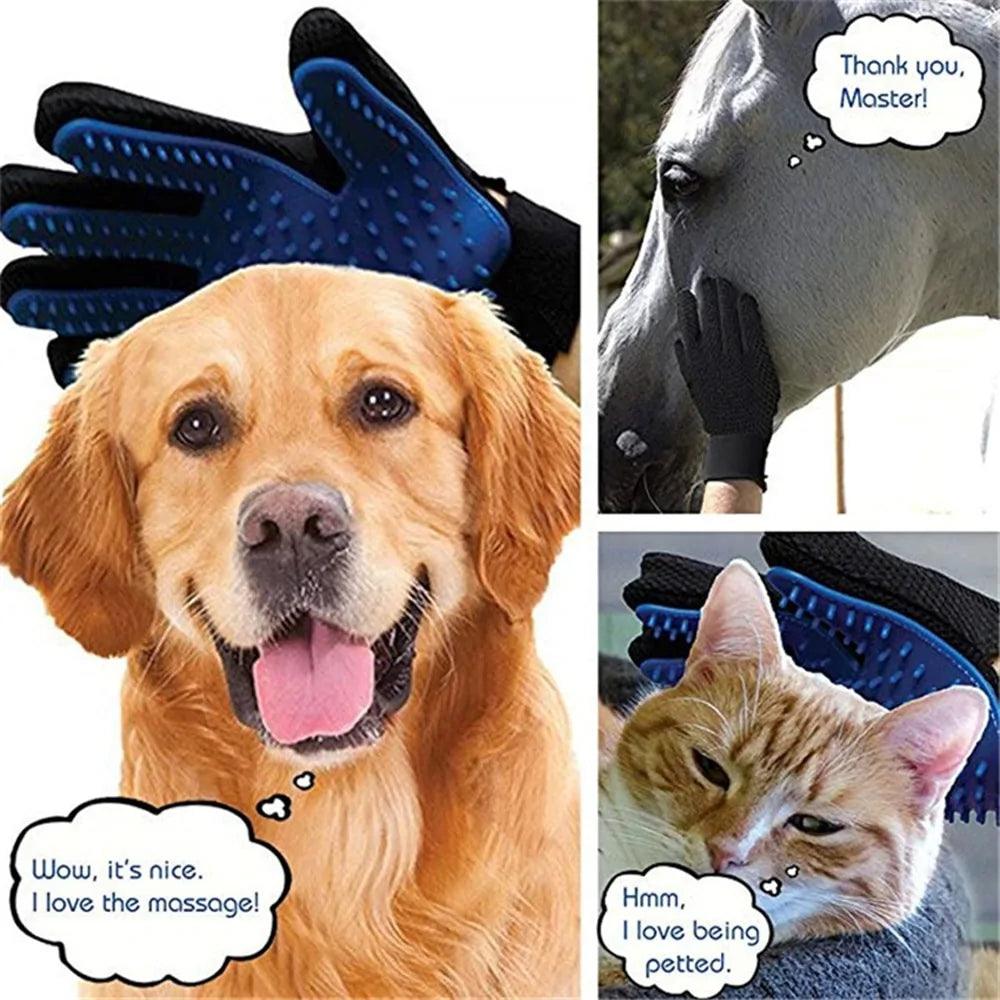 Pet Grooming Gloves - Onlypethappy