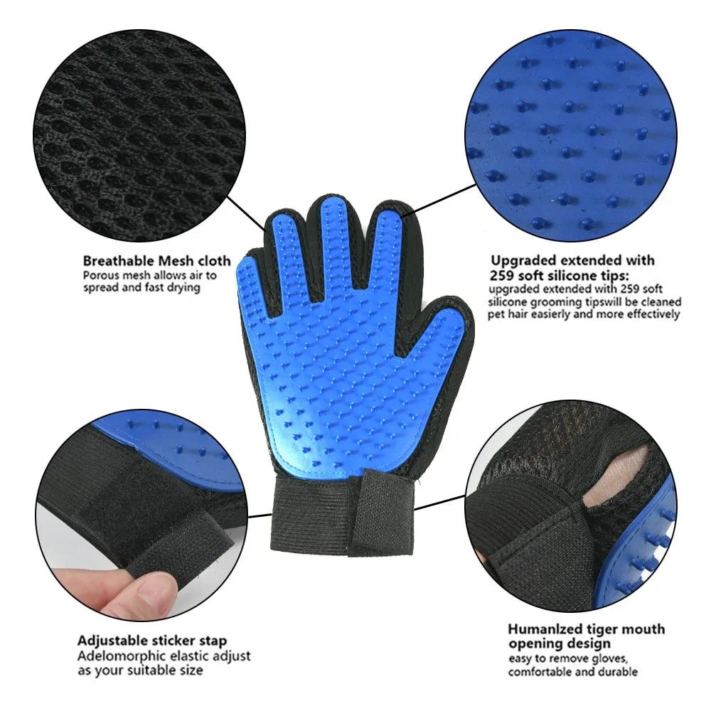 Pet Grooming Gloves - Onlypethappy