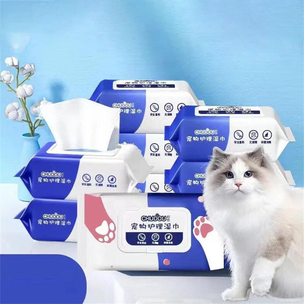 Pet Wipes 80 PCS - Onlypethappy