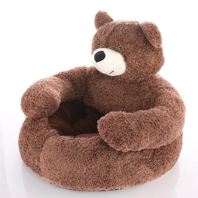 Super Soft Pet Bed Winter Warm Cute Bear Hug Cat Sleeping Mat Plush Large Puppy Dogs Cushion Sofa Comfort Pet Supplies - Onlypethappy