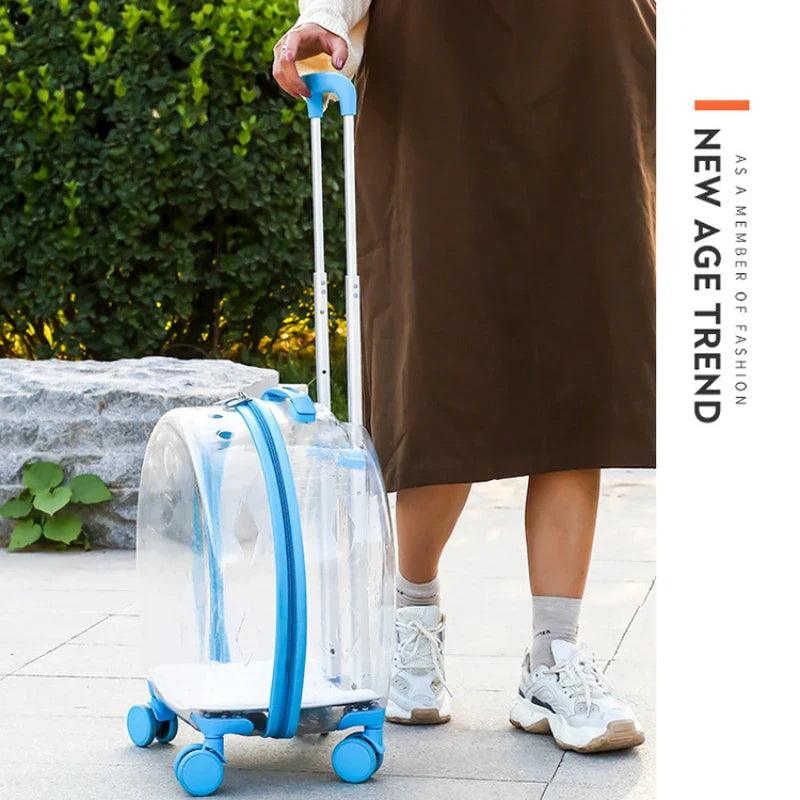 Transparent Pet Suitcase - Onlypethappy